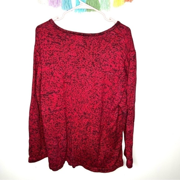 Vintage Mandal Bay Embellished Winter Snowman Pearl Marled Red Sweater Size XXL - Picture 9 of 11